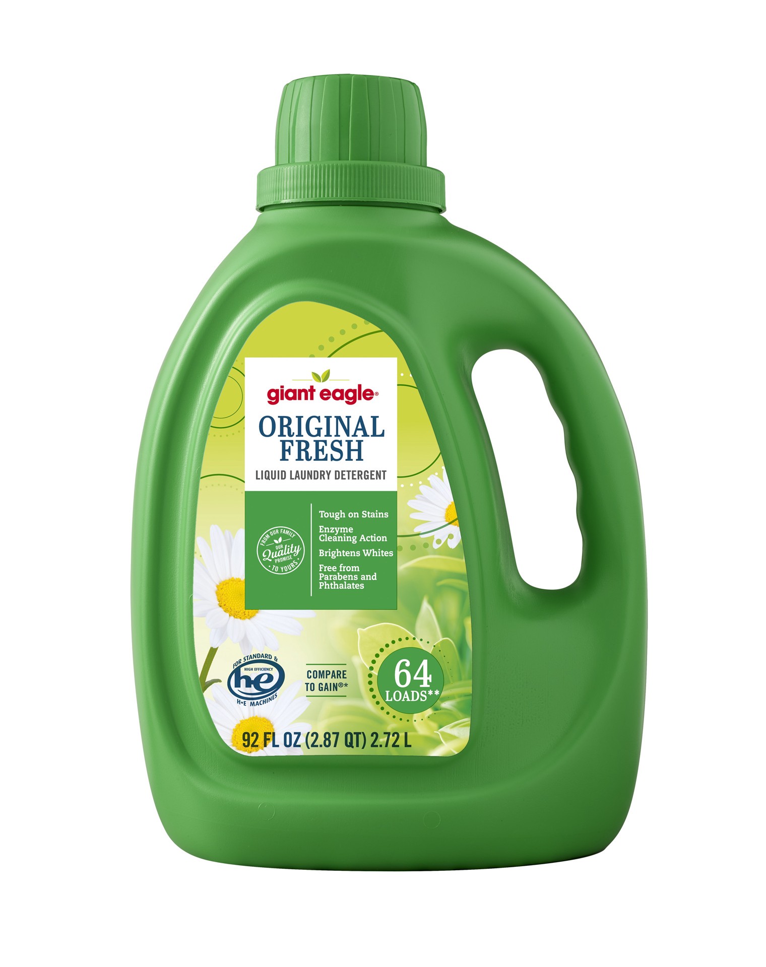 slide 1 of 1, GE Orig Fresh Liquid  Laundry Detergent, 92 oz