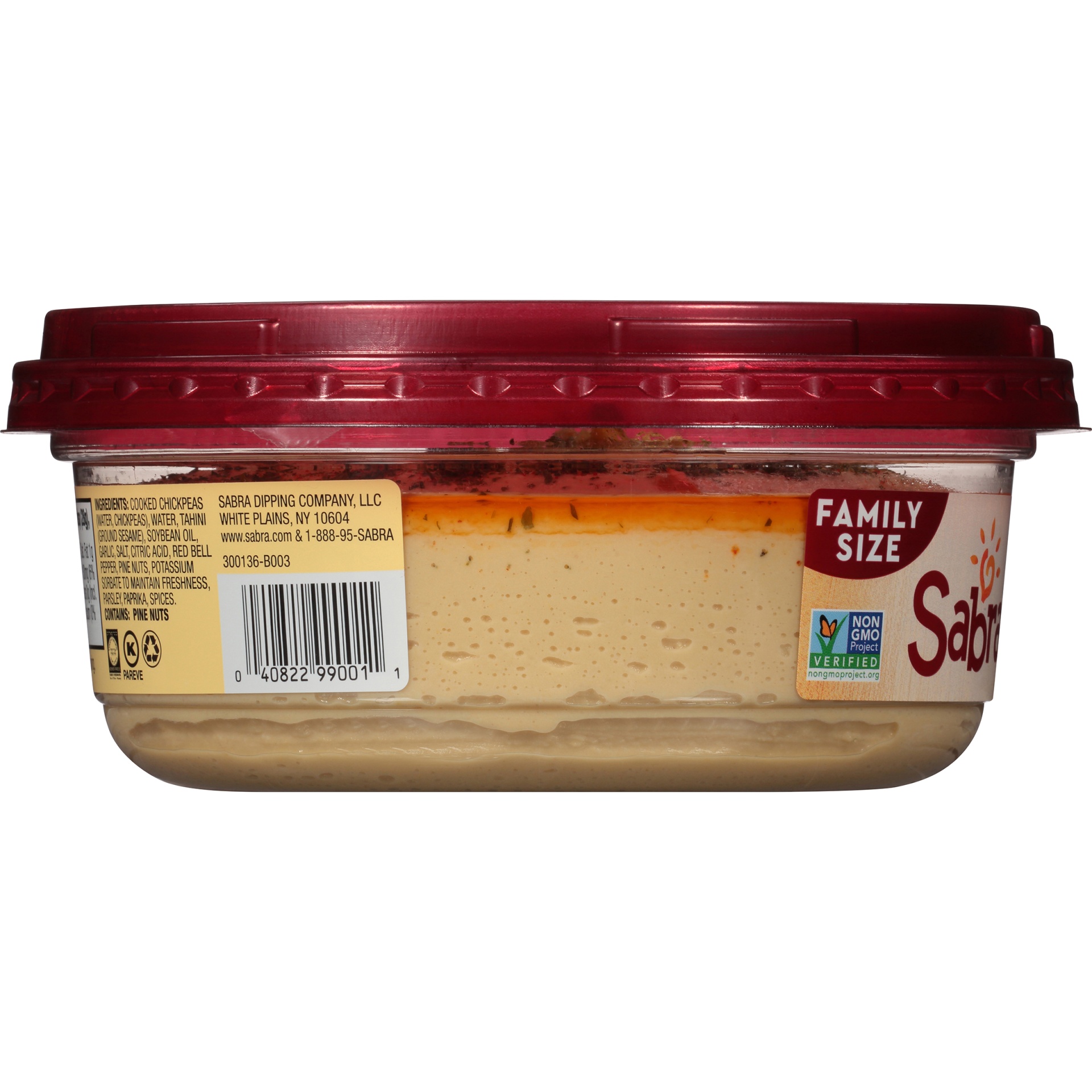 slide 3 of 6, Sabra Roasted Pine Nut Hummus, Family Size, 17 oz, 17 oz