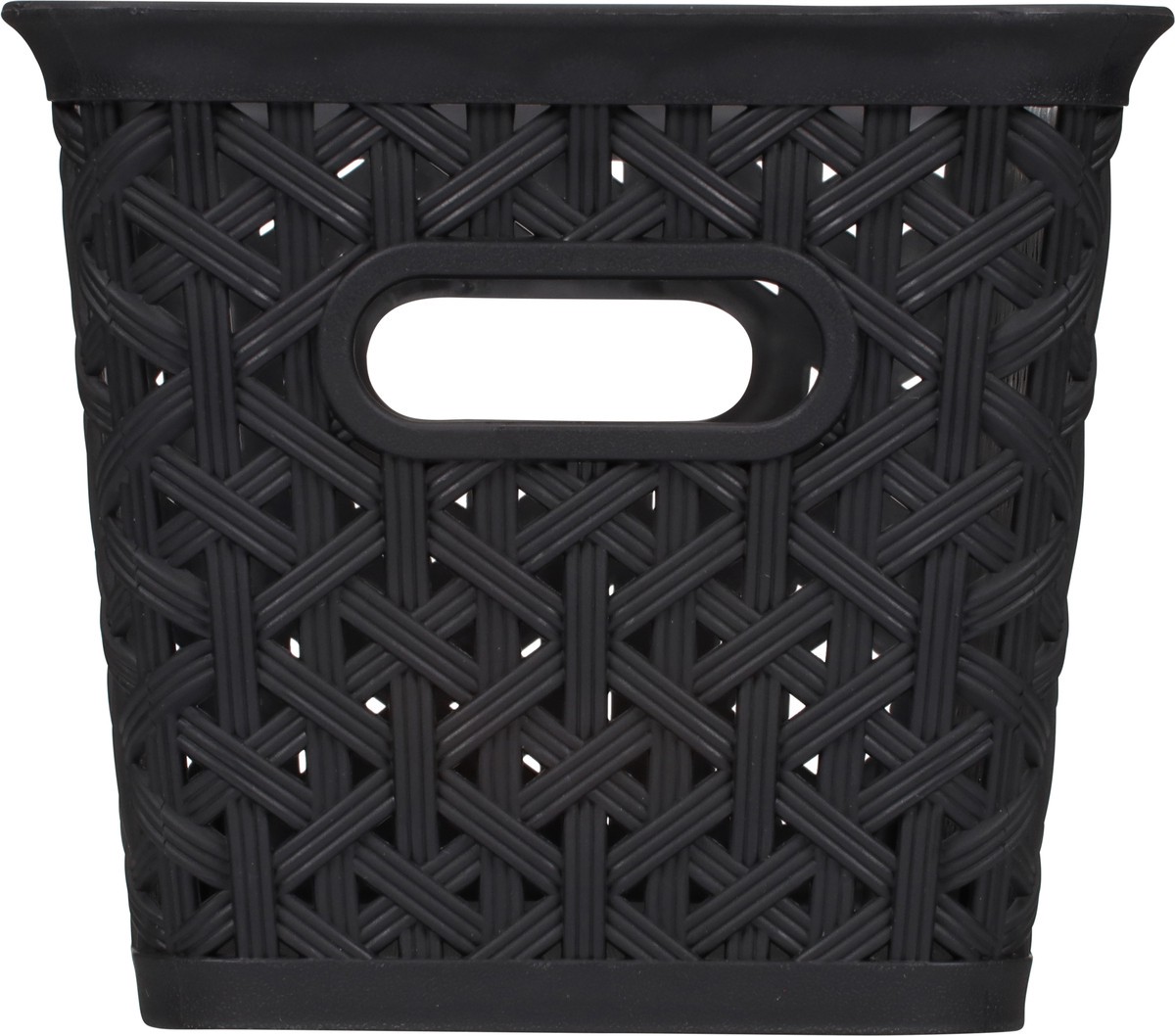 slide 4 of 9, Whitmor Resin Form Half Basket, Black, 1 ct