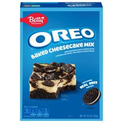 Betty Exclusives OREO Baked Cheesecake Mix, Includes Real OREO Cookie Pieces, 8.9 oz