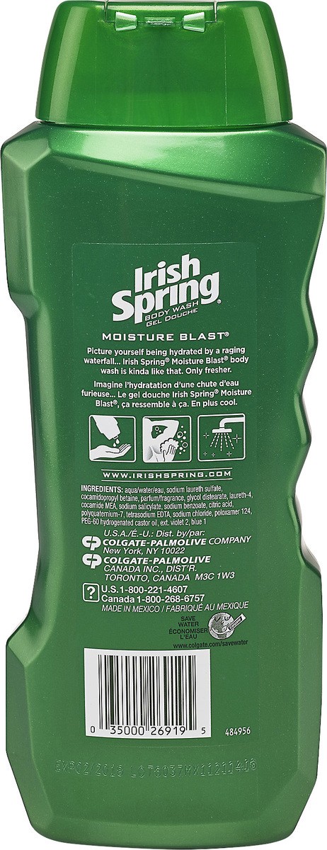 slide 3 of 4, Irish Spring Moisture Blast Body Wash 18 oz, 18 oz