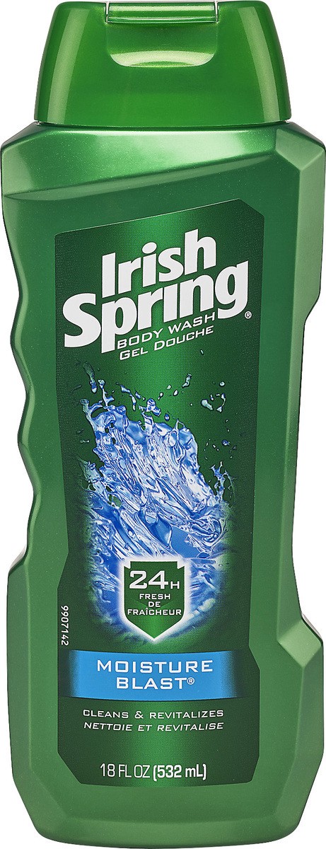 slide 4 of 4, Irish Spring Moisture Blast Body Wash 18 oz, 18 oz