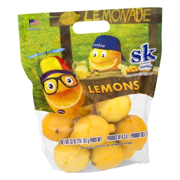 slide 1 of 2, Sunkist Lemons Bag, 2 lb