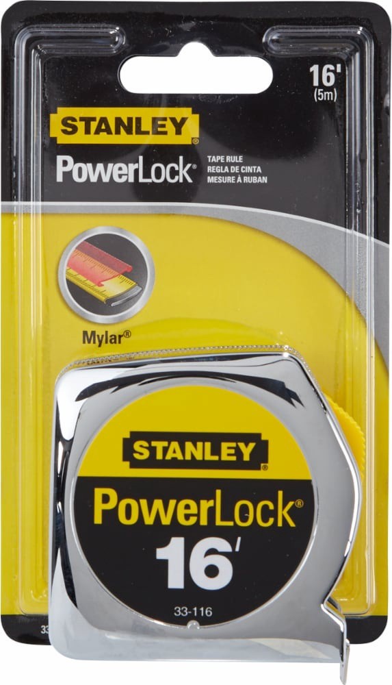 slide 1 of 1, STANLEY Powerlock 16-Foot Tape Measure, 1 ct