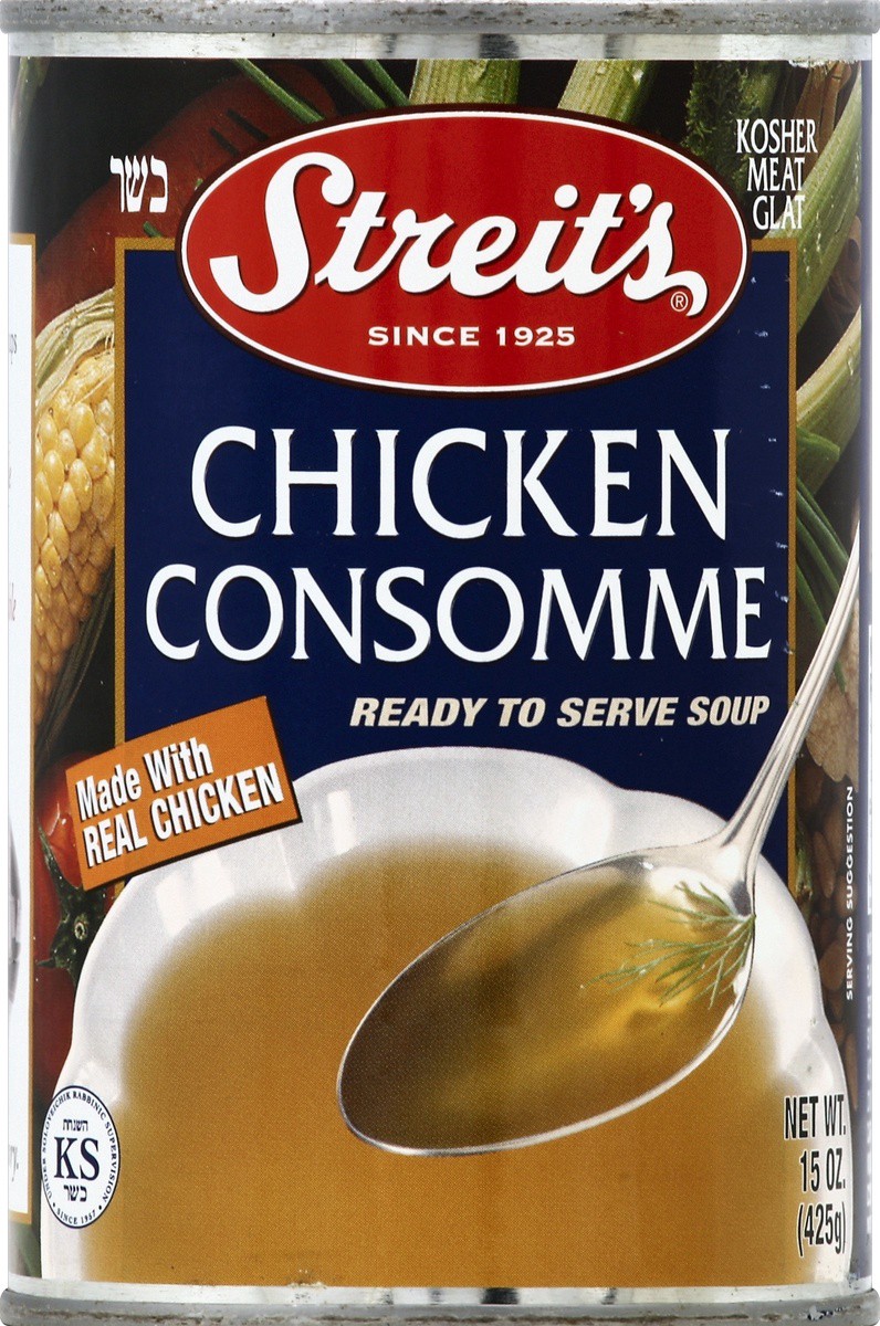 slide 2 of 2, Streit's Ready to Serve Chicken Consomme Soup, 15 oz