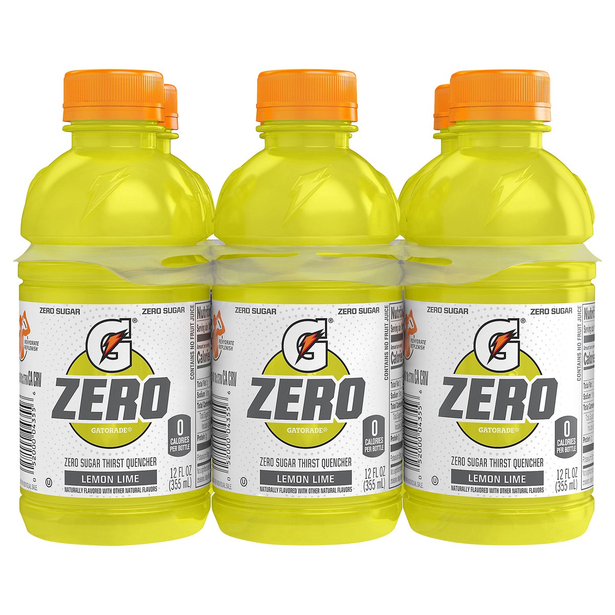 slide 1 of 10, Gatorade Zero Zero Sugar Thirst Quencher Lemon Lime - 6 ct, 6 ct