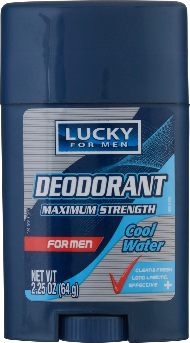 slide 1 of 13, Lucky For Men Maximum Strength Cool Water Deodorant 2.25 oz, 2.25 oz