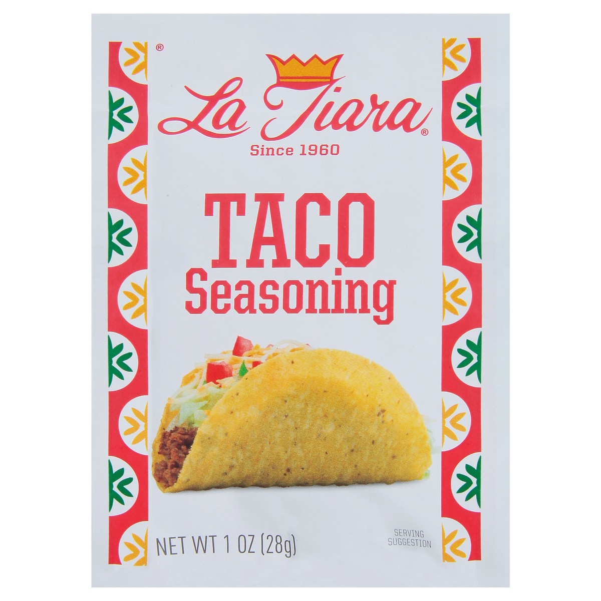 slide 1 of 11, La Tiara Powder Taco Seasoning Mix, 1 oz