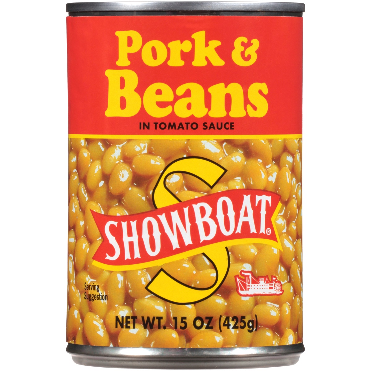 slide 7 of 9, SHOWBOAT Pork & Bean, 15 oz