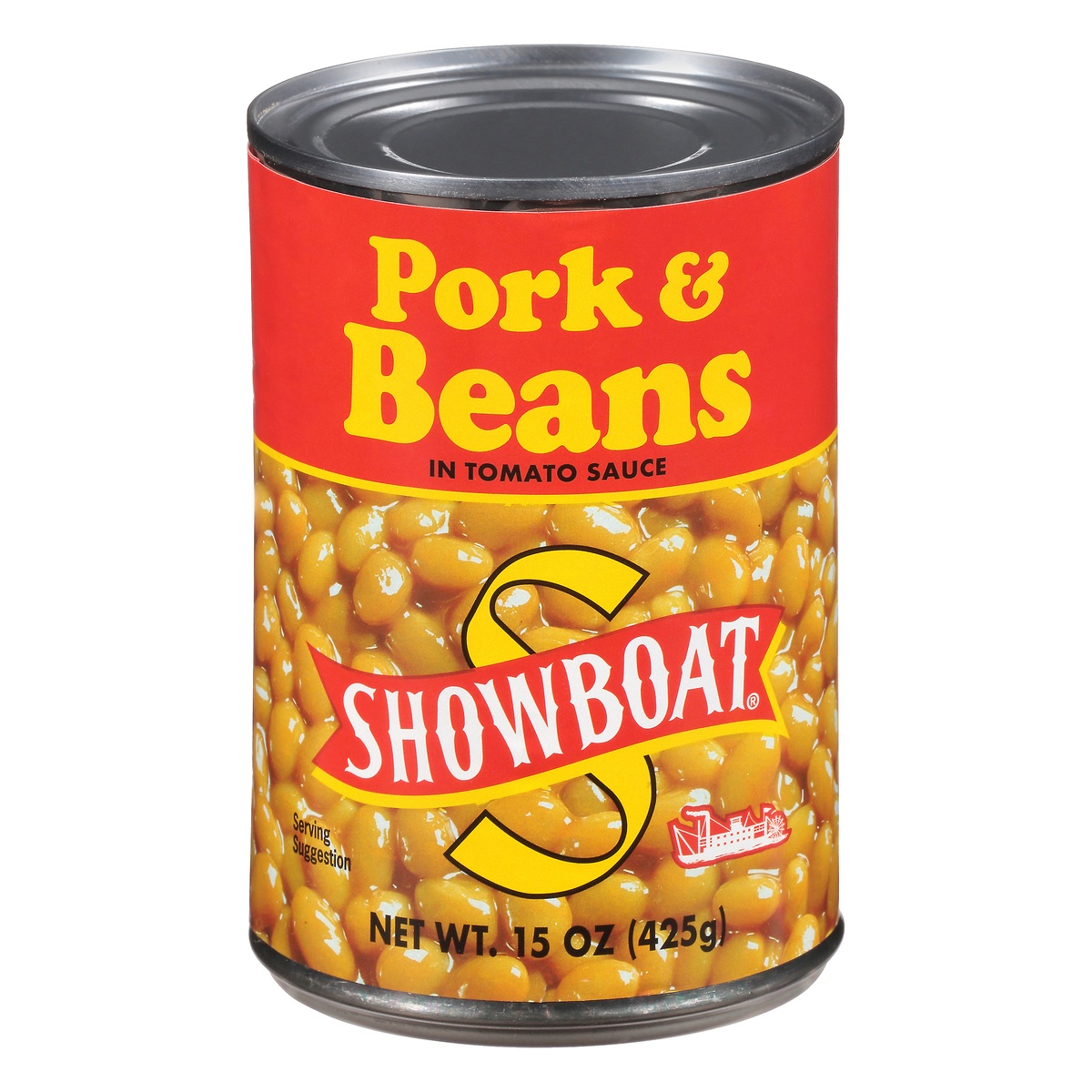 slide 9 of 9, SHOWBOAT Pork & Bean, 15 oz