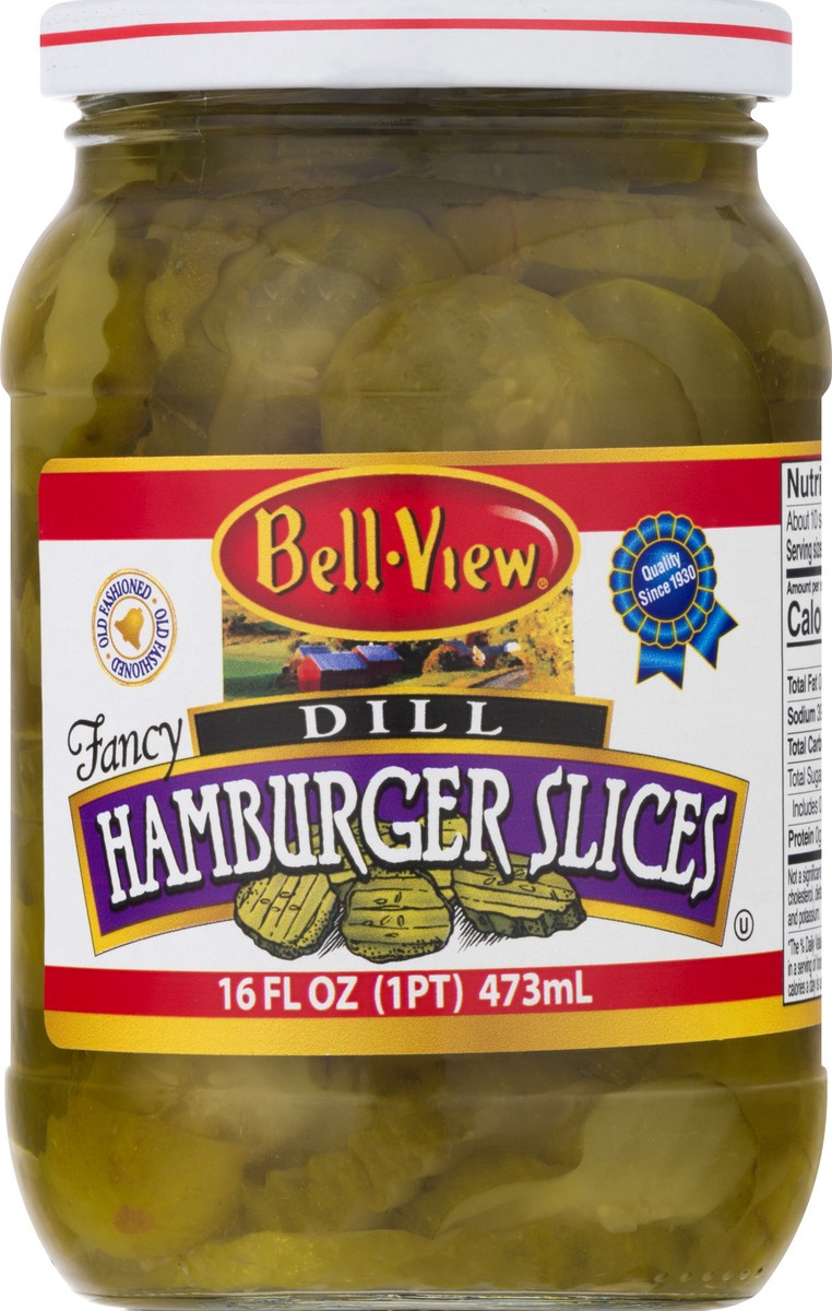 slide 3 of 13, Bell-View Pickle Hamburger Dill Slic, 16 oz