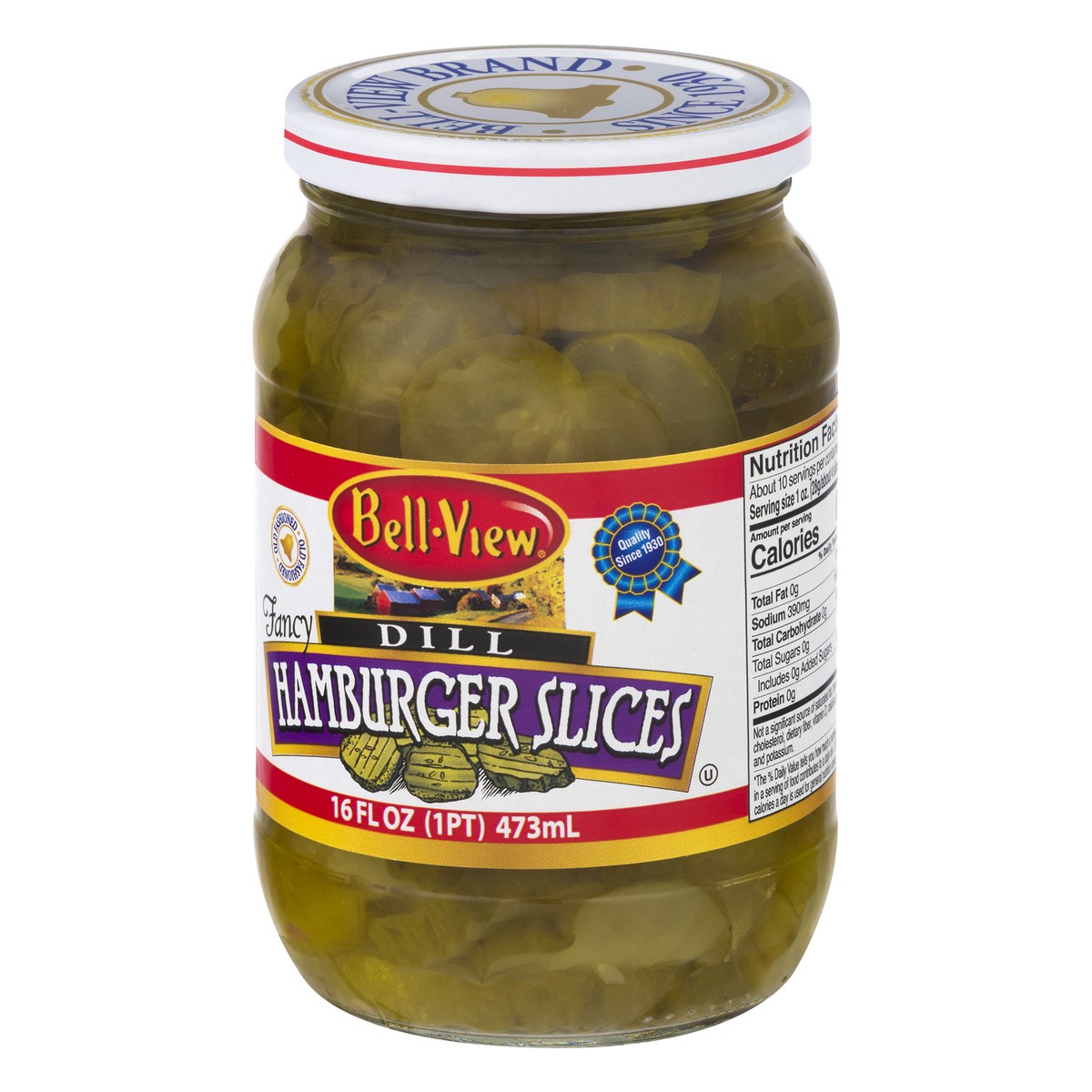 slide 9 of 13, Bell-View Pickle Hamburger Dill Slic, 16 oz