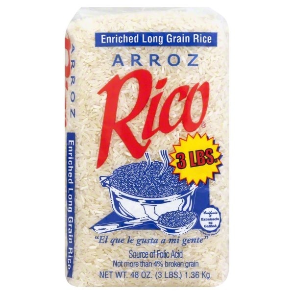 slide 1 of 1, Rico Long Grain Rice, 3 lb