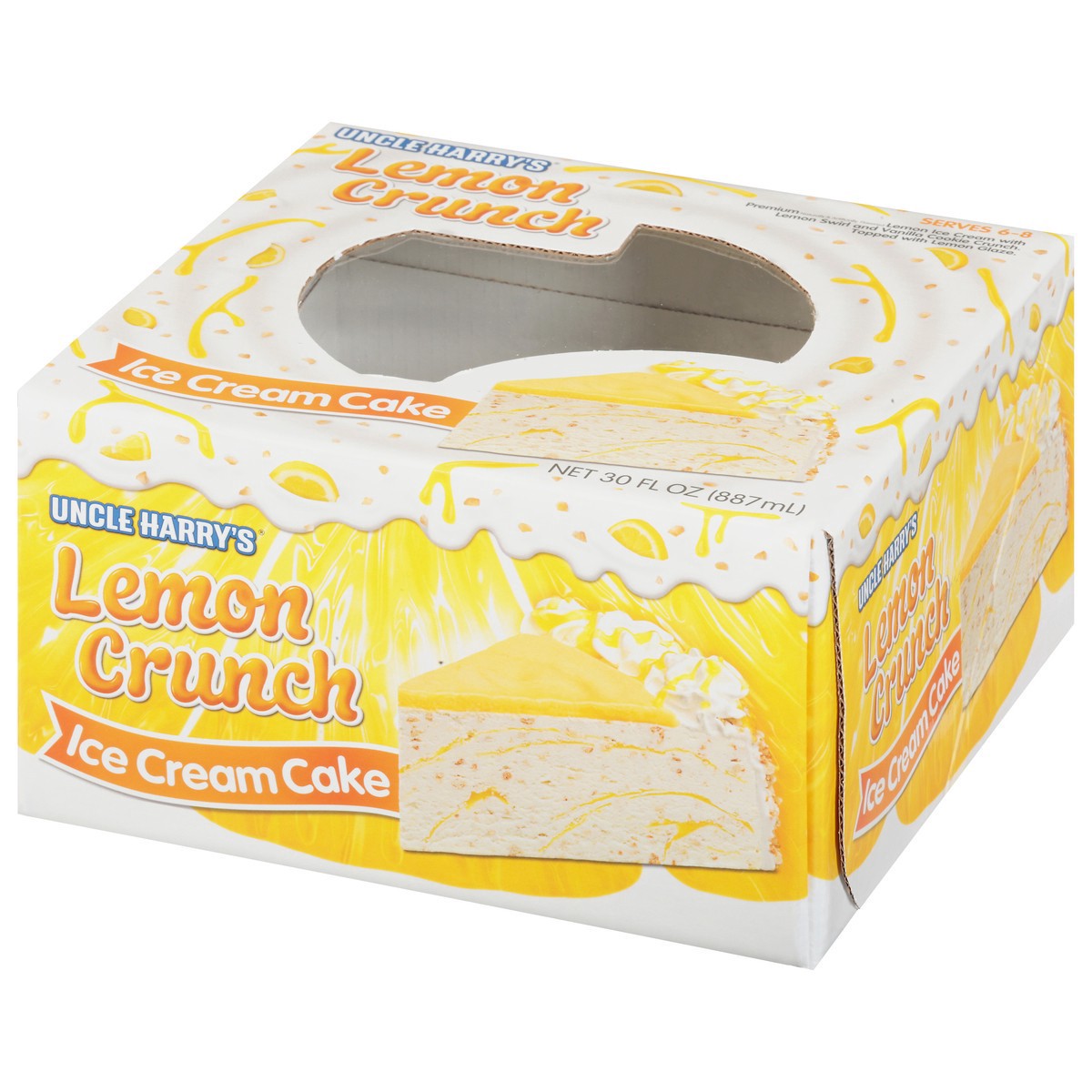 slide 3 of 9, Uncle Harry's Lemon Crunch Iced Cream Cake 30 fl oz, 30 fl oz