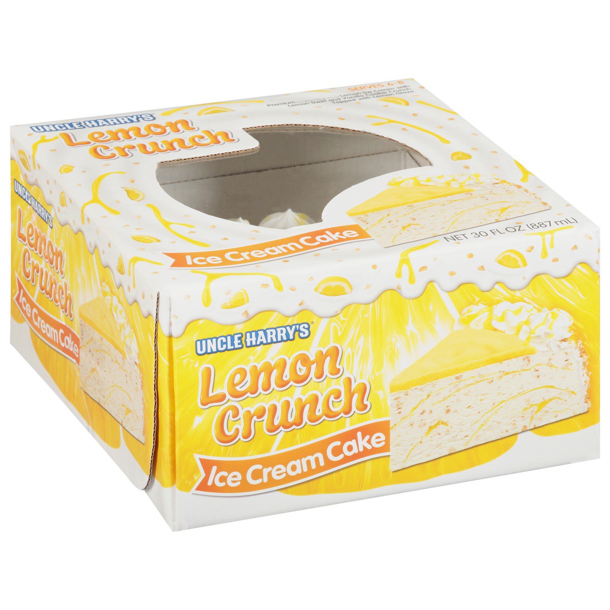 slide 1 of 9, Uncle Harry's Lemon Crunch Iced Cream Cake 30 fl oz, 30 fl oz