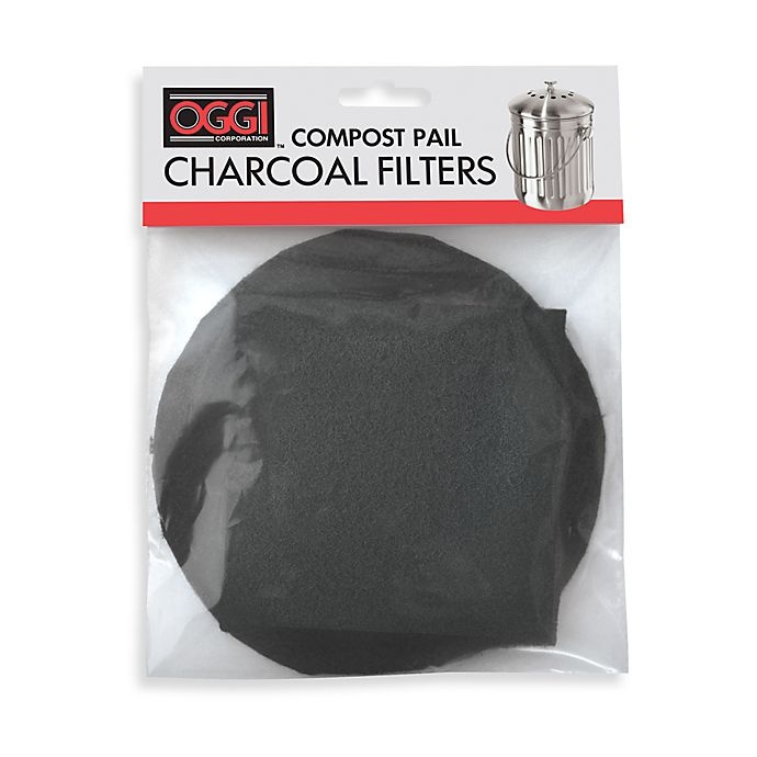 slide 1 of 1, Oggi Compost Pail Charcoal Filter Set, 1 ct