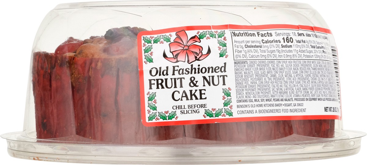 slide 6 of 9, Benson's Bakery Old Fashioned Fruit & Nut Cake 28 oz, 28 oz