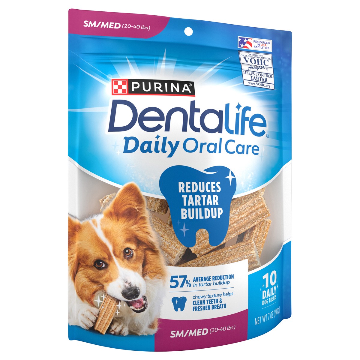 slide 2 of 14, DentaLife Purina DentaLife Made in USA Facilities Small/Medium Dog Dental Chews, Daily, 7 oz