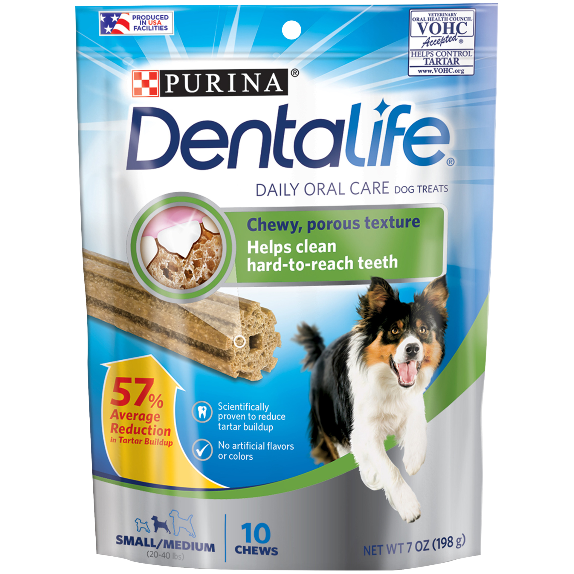 slide 1 of 14, DentaLife Purina DentaLife Made in USA Facilities Small/Medium Dog Dental Chews, Daily, 7 oz