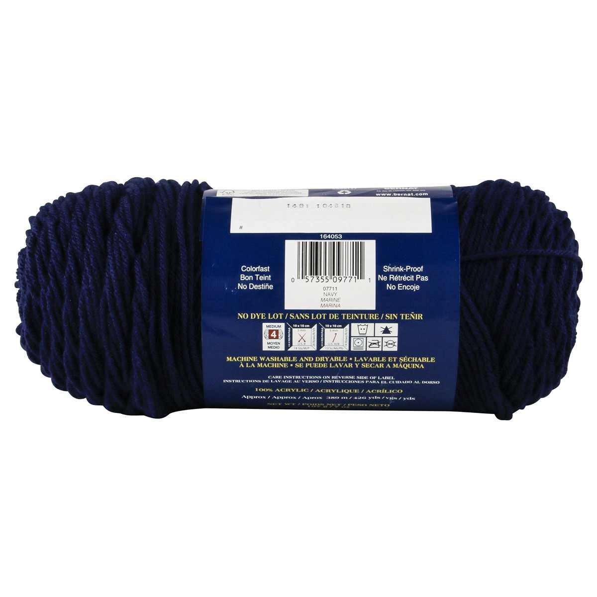 slide 2 of 3, Bernat Super Value Yarn - Navy, 1 ct