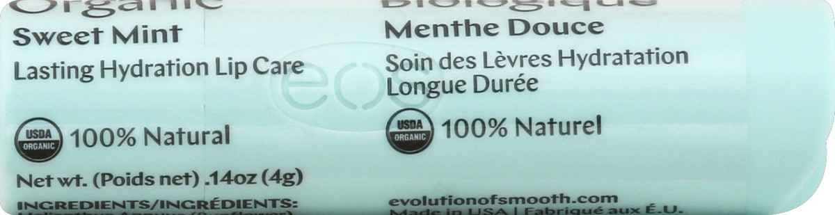 slide 4 of 7, eos Organic Sweet Mint Lip Balm 0.14 oz, 0.14 oz