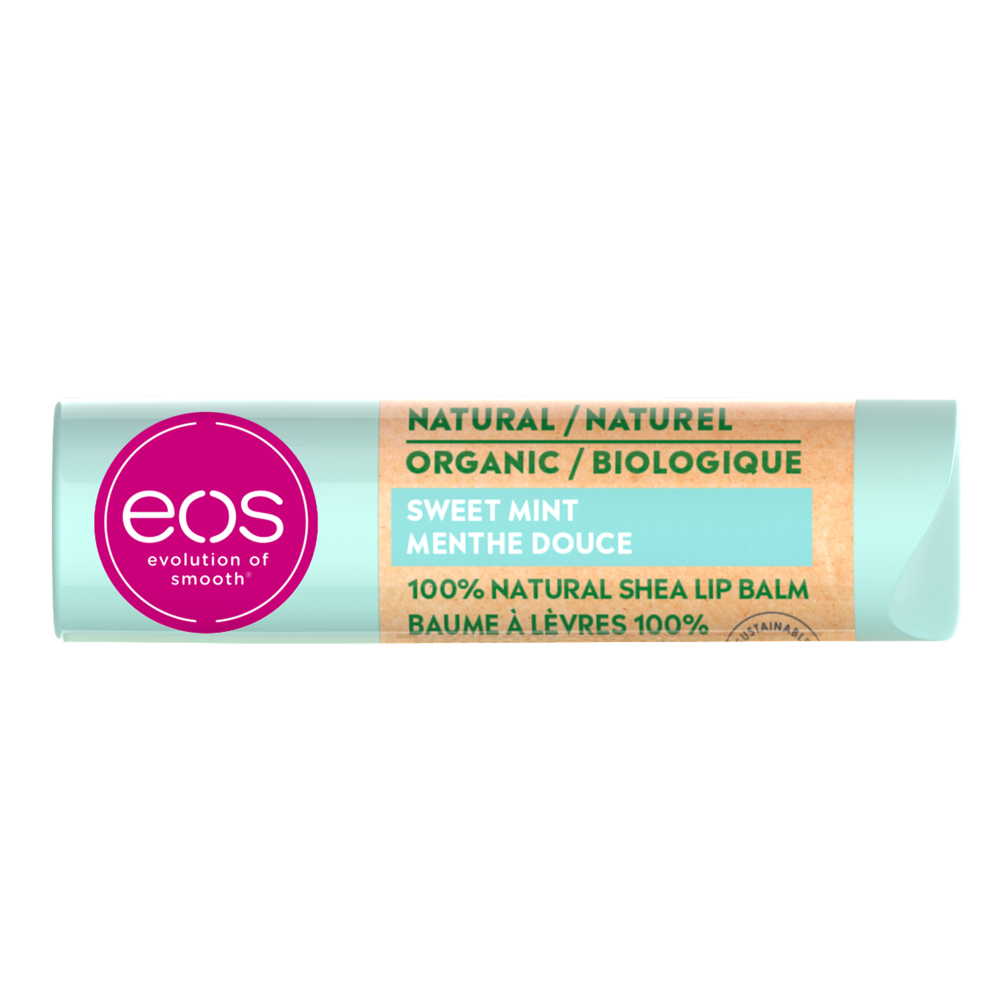 slide 1 of 7, eos Organic Sweet Mint Lip Balm 0.14 oz, 0.14 oz