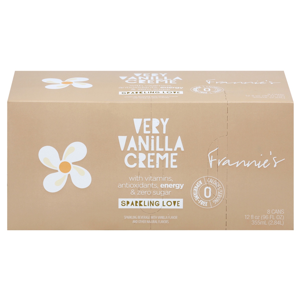 Frannie's Sparkling Beverage, Very Vanilla Creme 8 ct Shipt