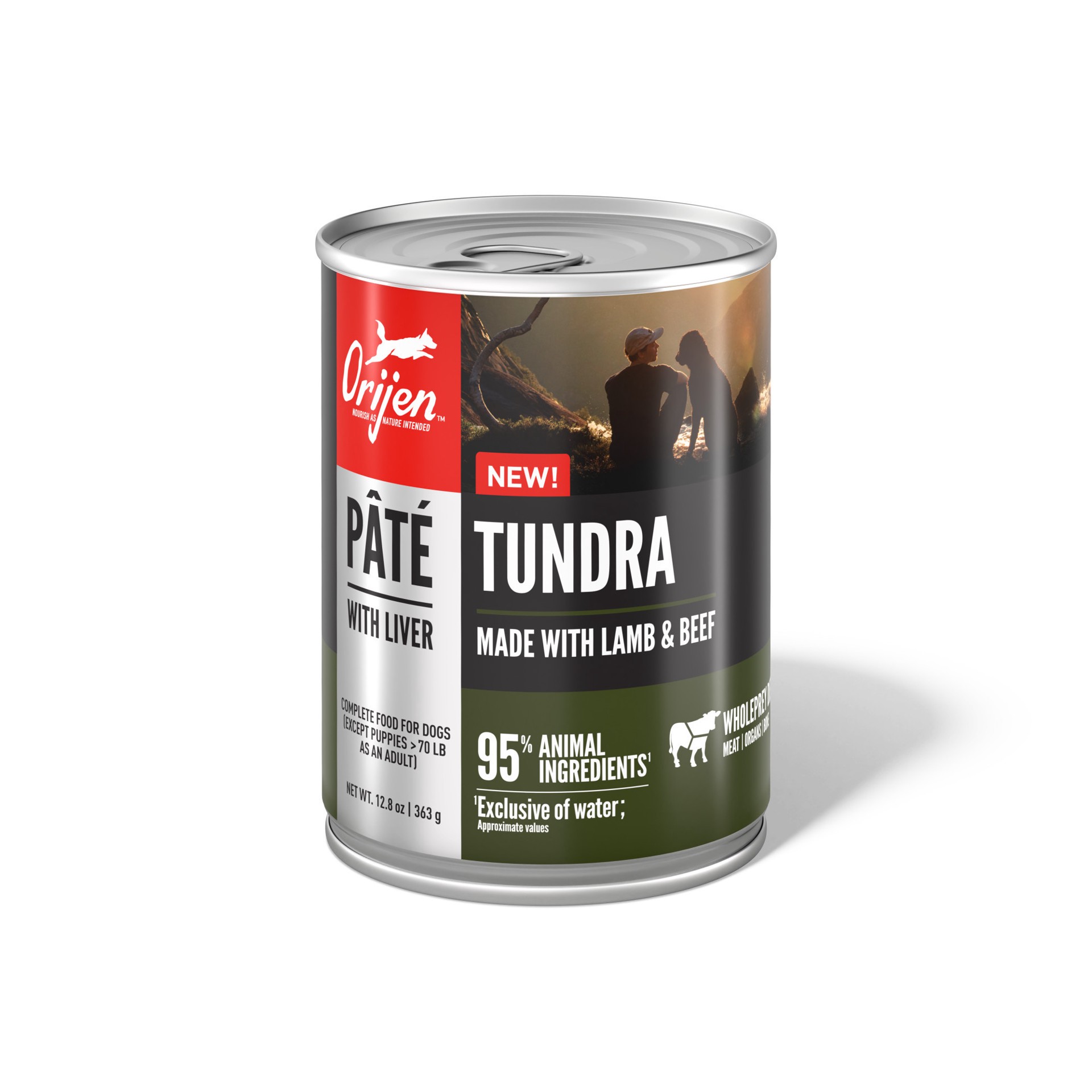 slide 1 of 2, ORIJEN Pate Wet Dog Tundra Pate with Liver 12.8oz, case of 12 cans, 12.8 oz