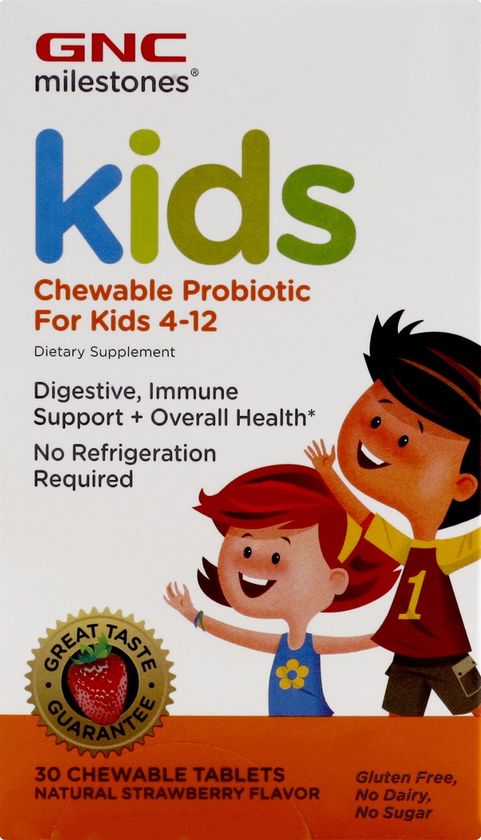 slide 5 of 6, GNC Chewable Probiotic 30 ea, 30 ct