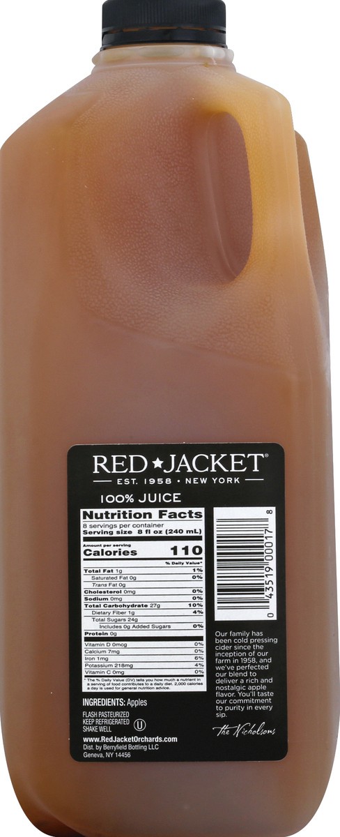 slide 5 of 6, RedJacket Red Jacket Apple Cider - 64 fl oz, 64 fl oz