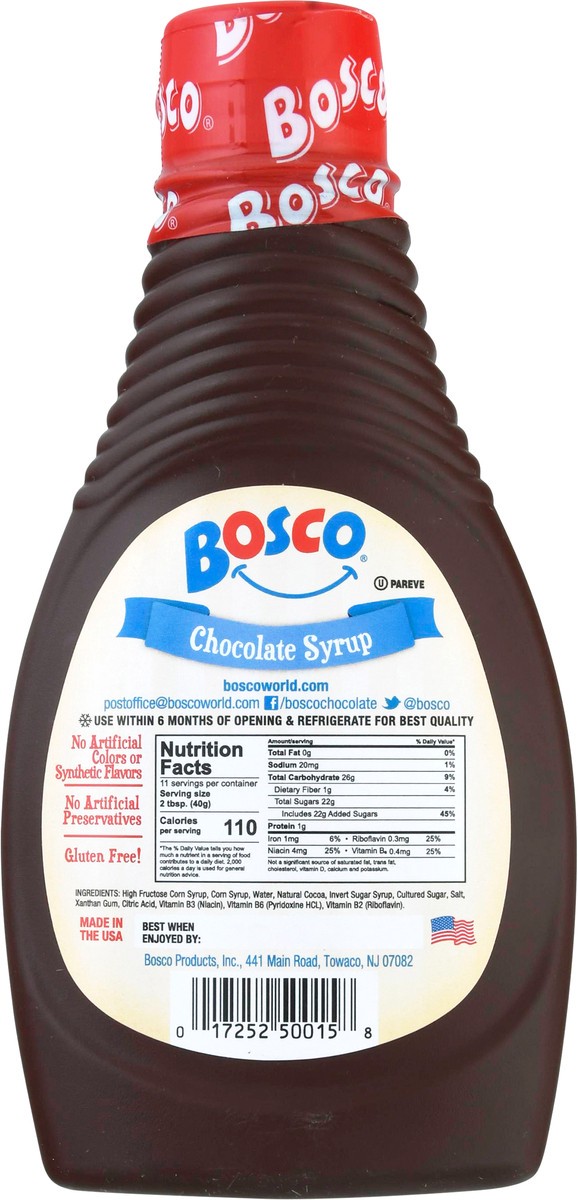 slide 10 of 11, Bosco Chocolate Syrup 15 oz, 15 oz