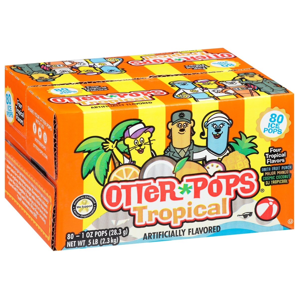 slide 1 of 9, Otter Pops Tropical Freeze Bars, 