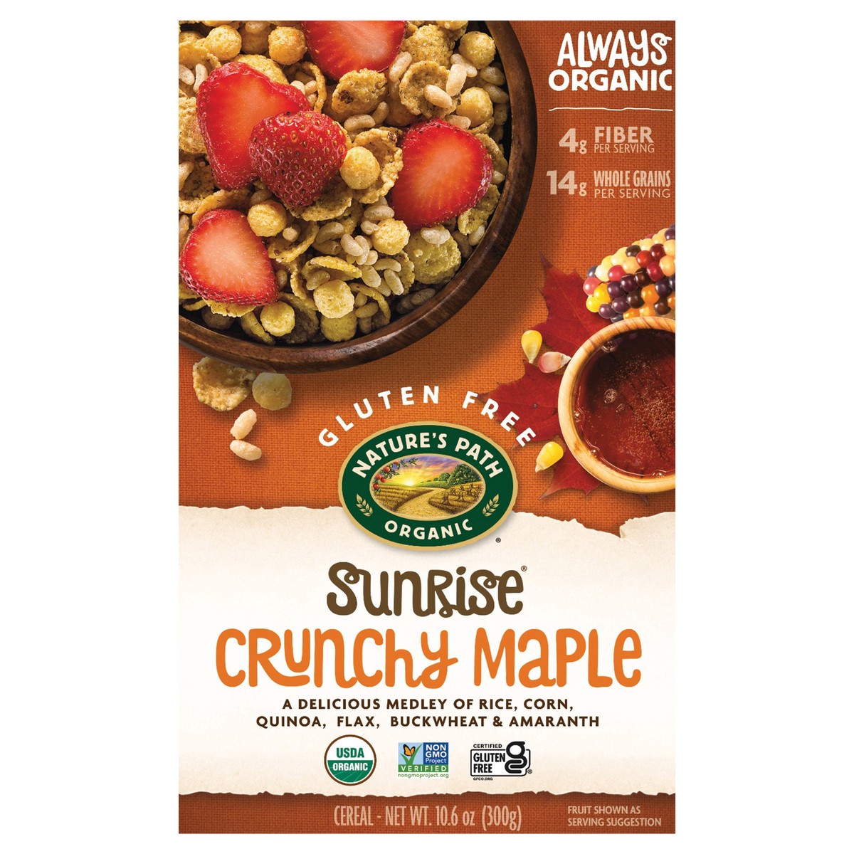 slide 1 of 6, Nature's Path Organic Nature's Path Crunchy Maple Sunrise Cereal, 10.6 oz