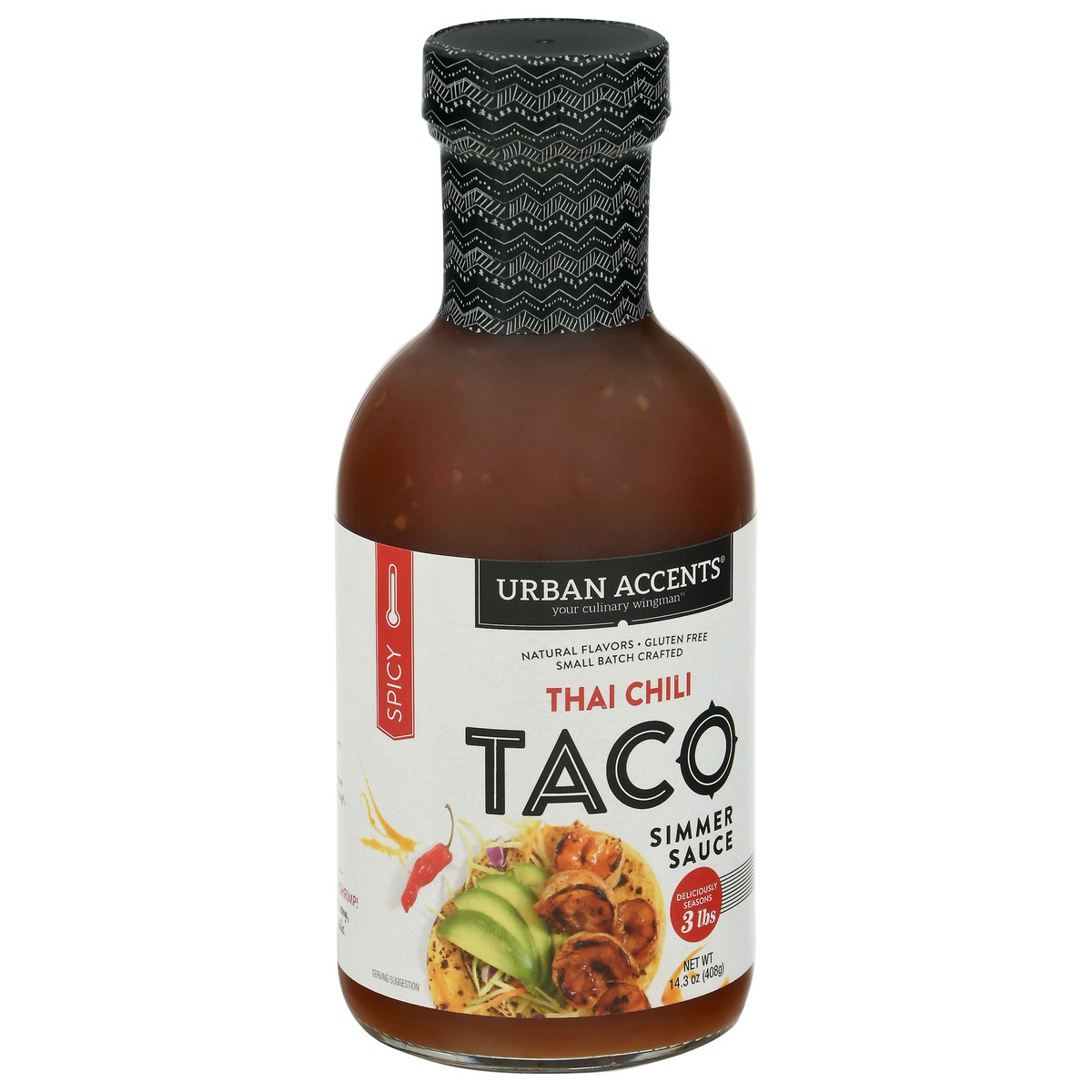 slide 7 of 9, Urban Accents Taco Thai Chili Simmer Sauce 14.3 oz, 14.3 oz