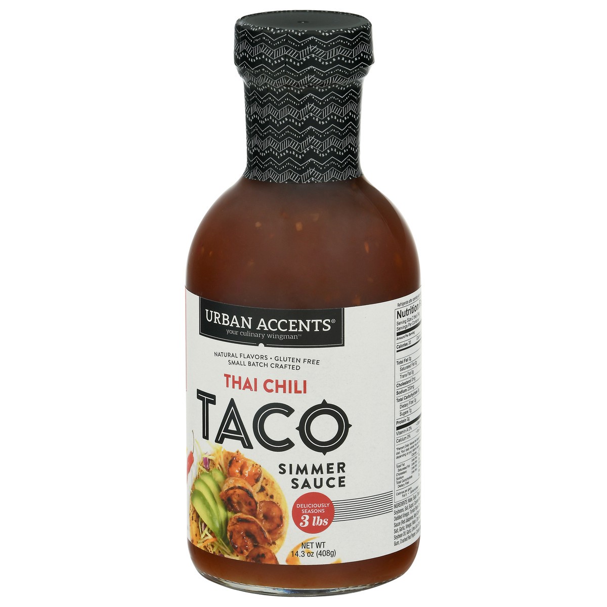 slide 4 of 9, Urban Accents Taco Thai Chili Simmer Sauce 14.3 oz, 14.3 oz