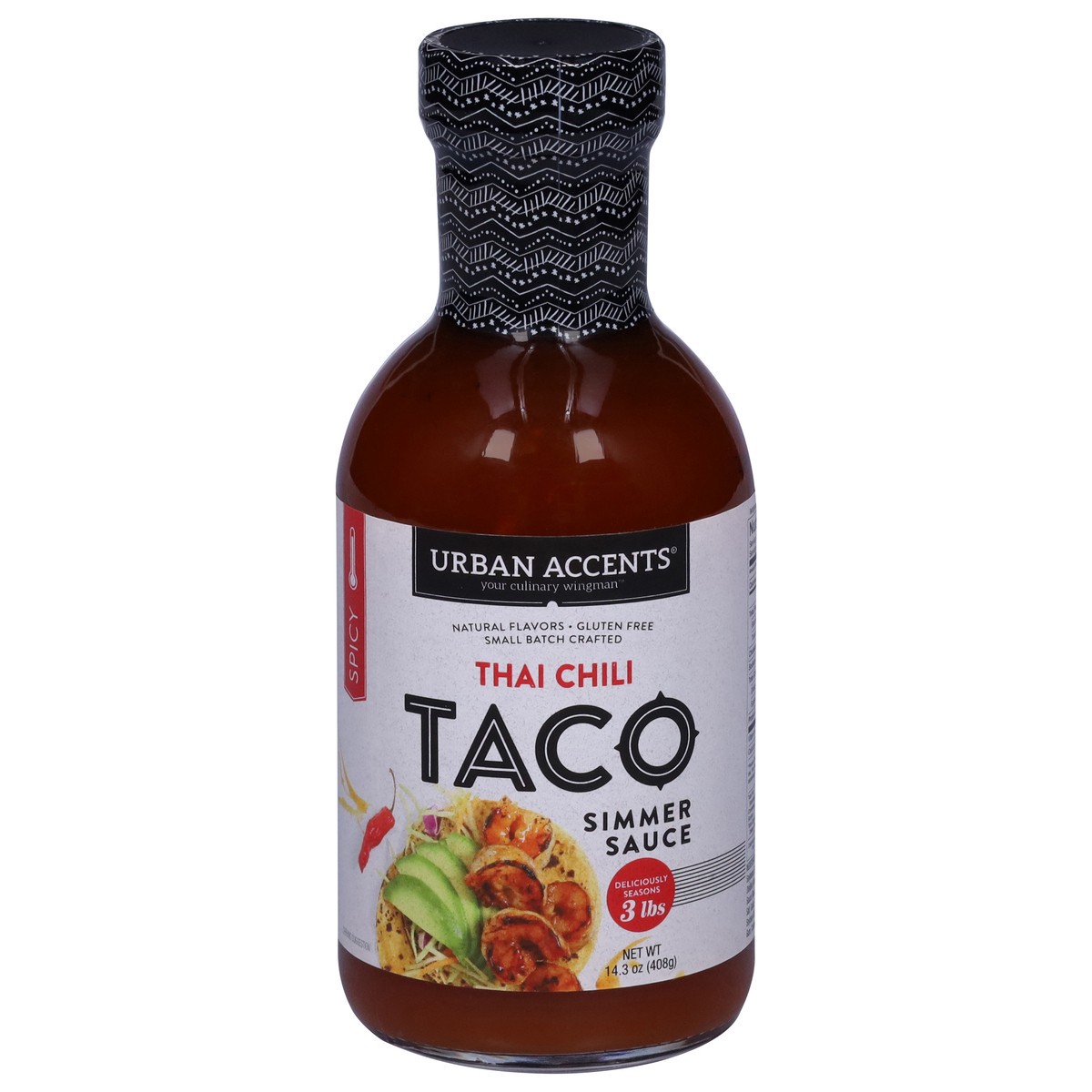 slide 1 of 9, Urban Accents Taco Thai Chili Simmer Sauce 14.3 oz, 14.3 oz