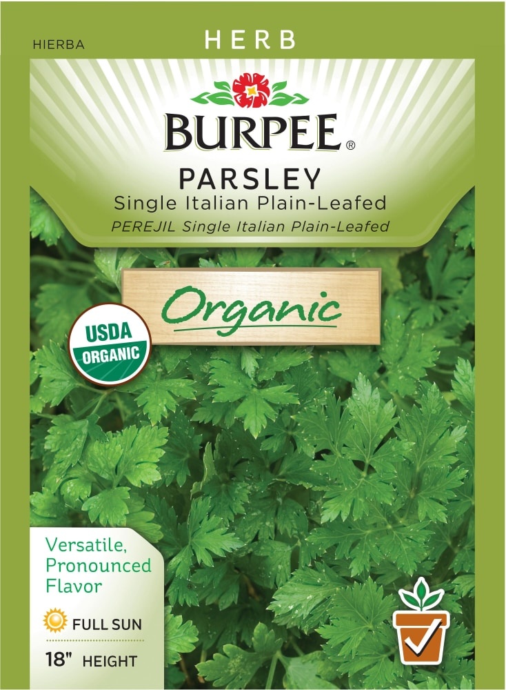 slide 1 of 1, Burpee Organic Herb Parsley Single Italian Plain-Leafed, 1 ct