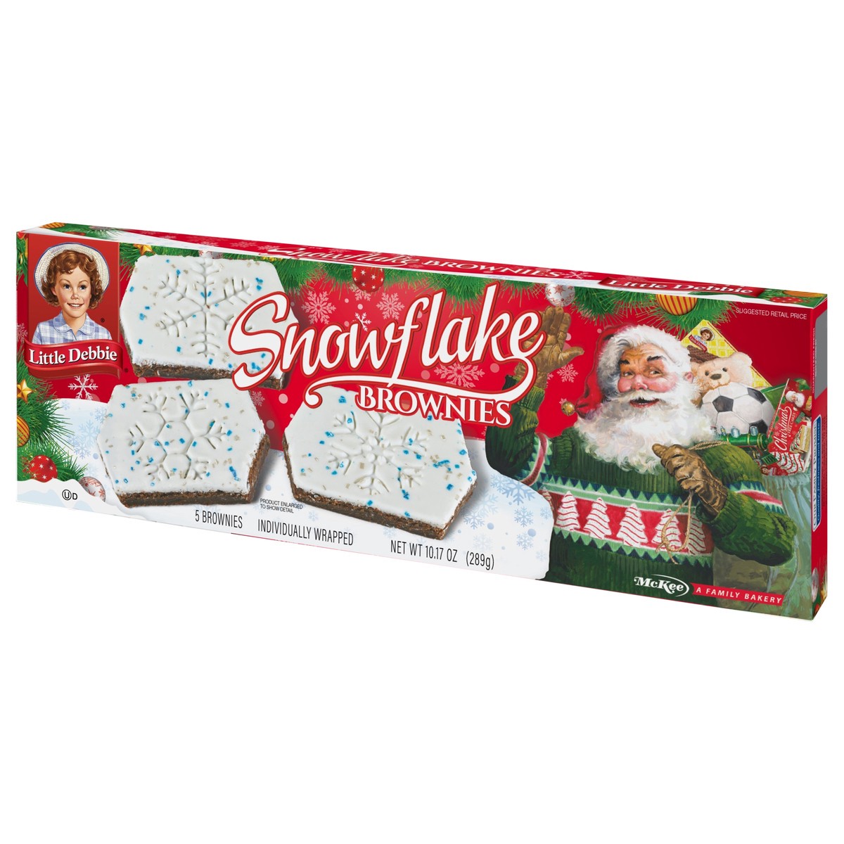 slide 8 of 13, Little Debbie Snack Cakes, Little Debbie Family Pack Snowflake Brownies, 5 ct