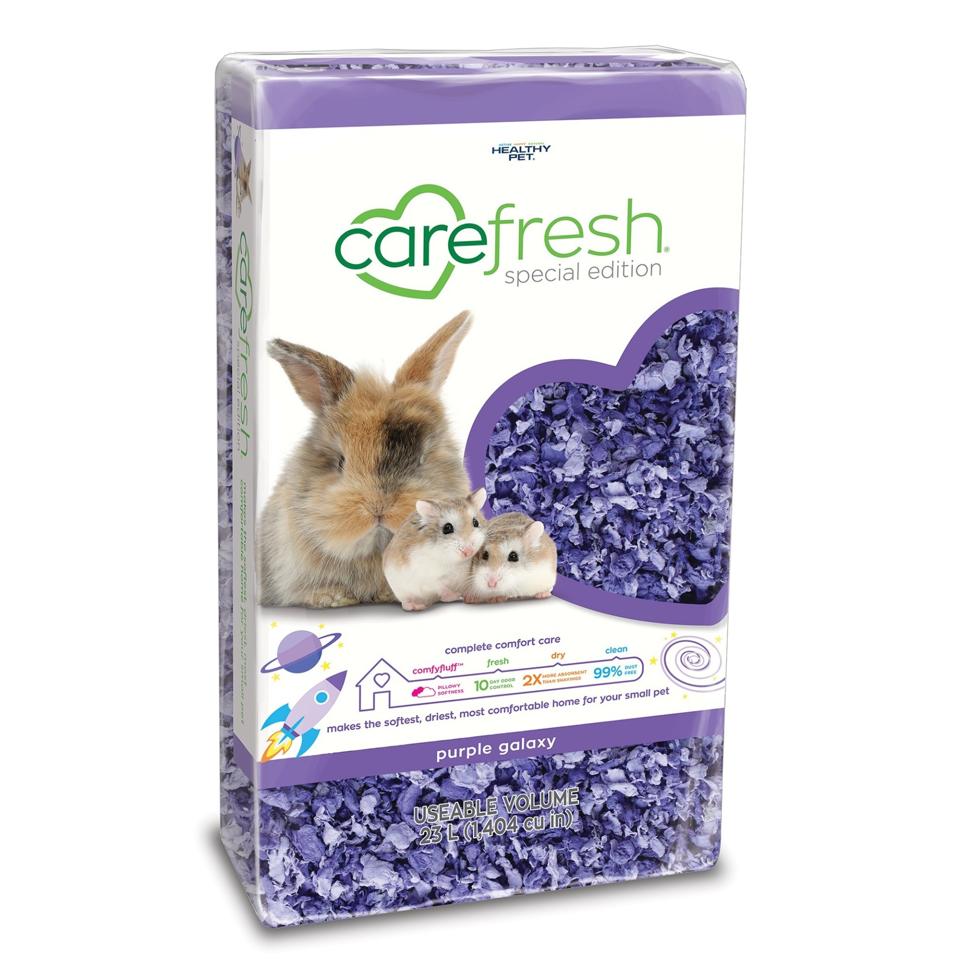 slide 1 of 1, Carefresh Purple Galaxy Small Pet Bedding, 23 l