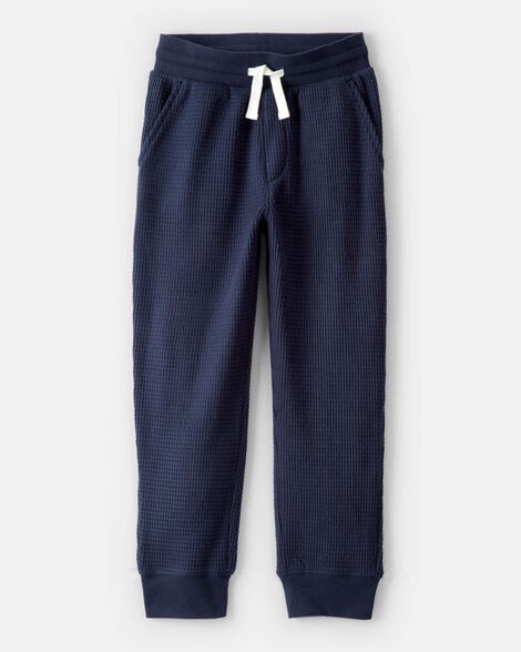slide 1 of 3, Oshkosh Boys Thermal Drawstring Joggers - Navy Navy 10, 1 ct