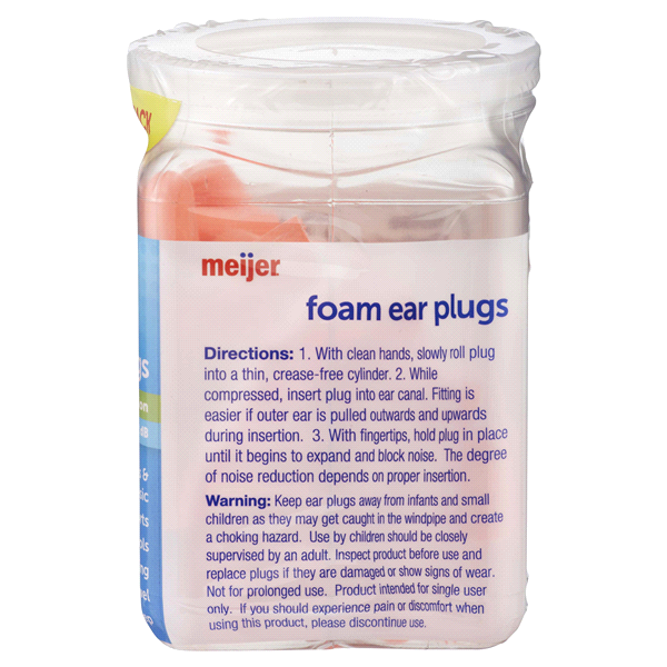 slide 12 of 13, Meijer Foam Ear Plugs Value Pack, 50 ct