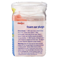 slide 11 of 13, Meijer Foam Ear Plugs Value Pack, 50 ct