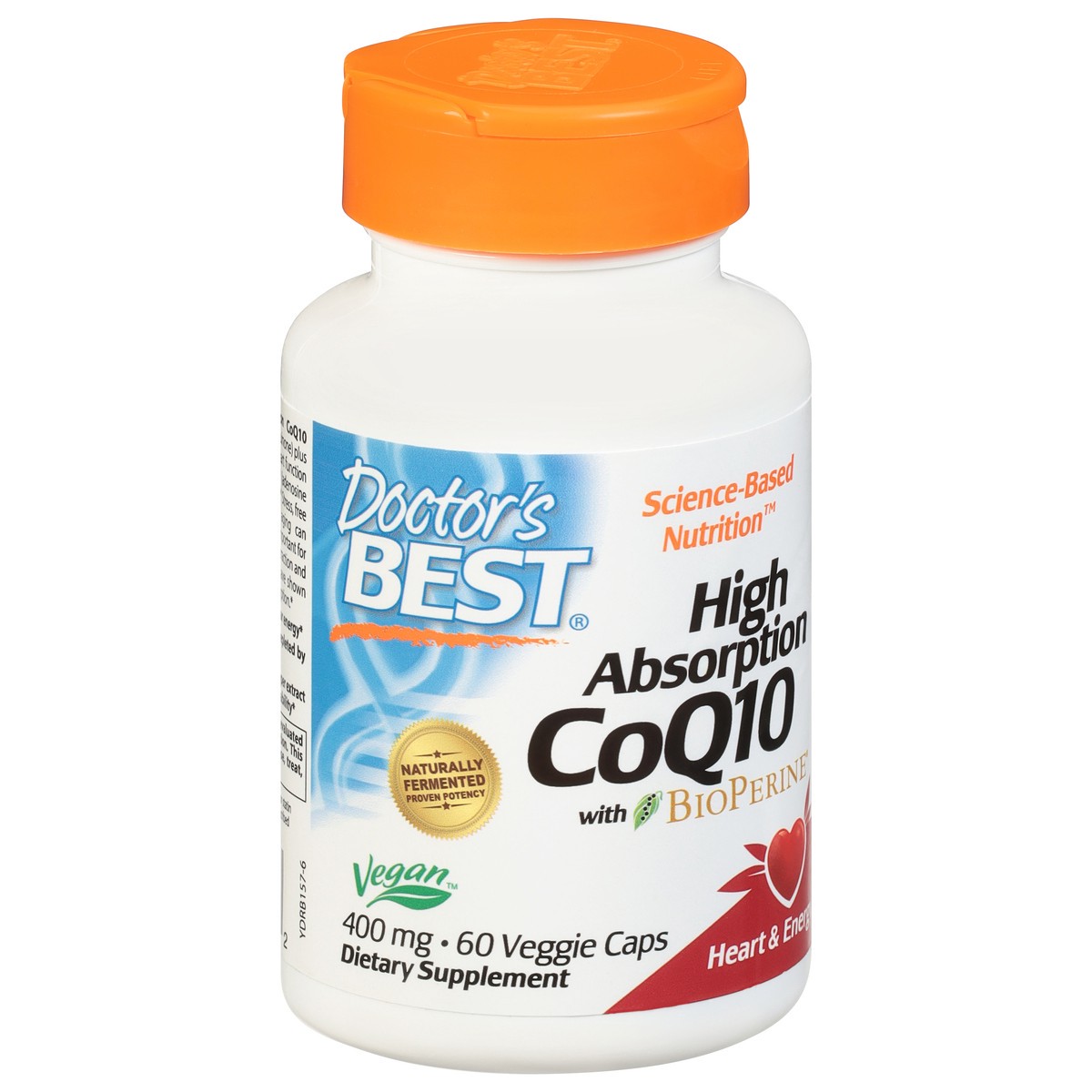 slide 2 of 10, Doctor's Best High Absorption 400 mg CoQ10 with BioPerine 60 Veggie Caps, 60 ct