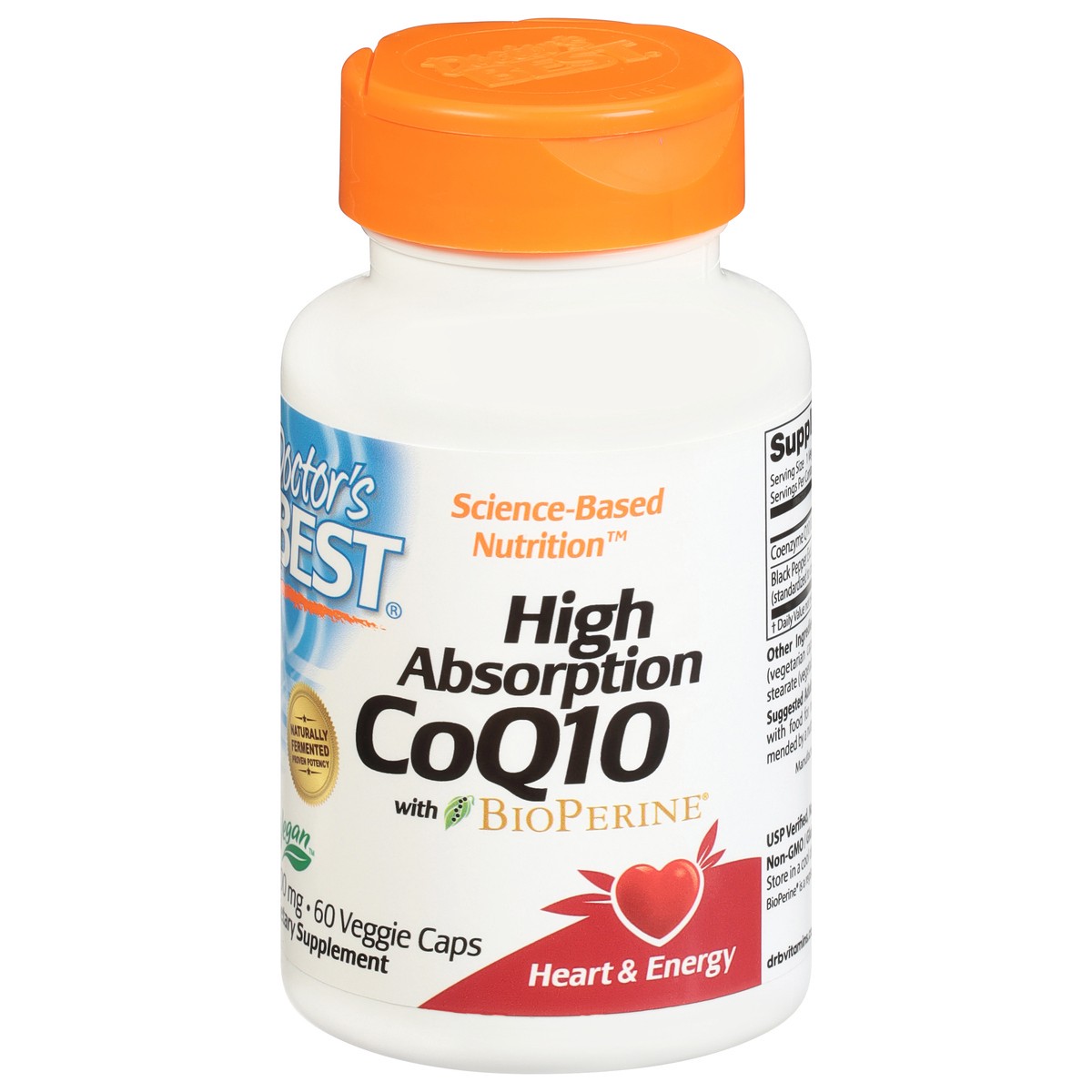 slide 3 of 10, Doctor's Best High Absorption 400 mg CoQ10 with BioPerine 60 Veggie Caps, 60 ct