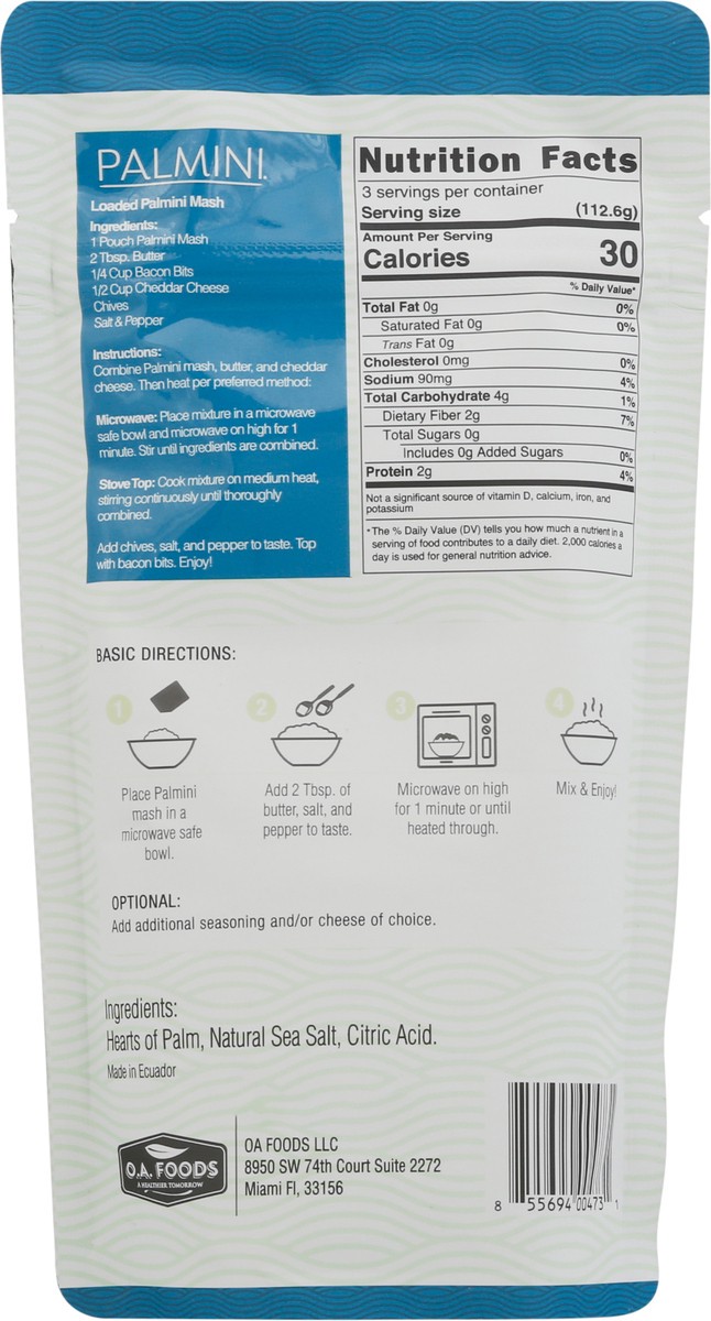 slide 14 of 14, Palmini Mashed Potato Pouch, 12 oz