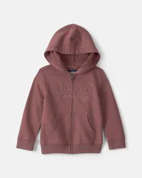OshKosh Toddler Logo Zip-Up Hoodie - Brown 5T