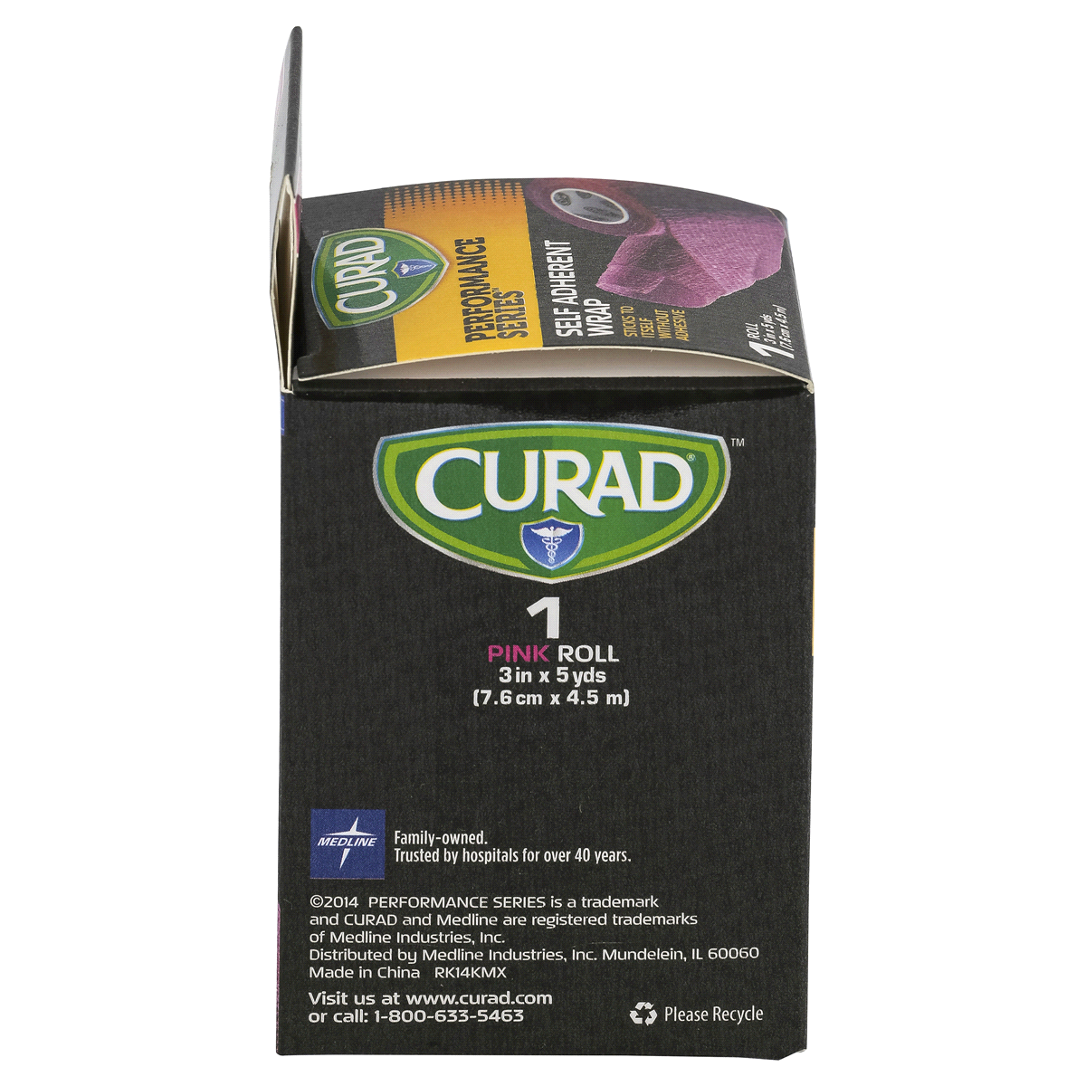 slide 2 of 4, Curad Performance Series Self Adherent Wrap, Pink, 3 in x 5 yds, 1 ct