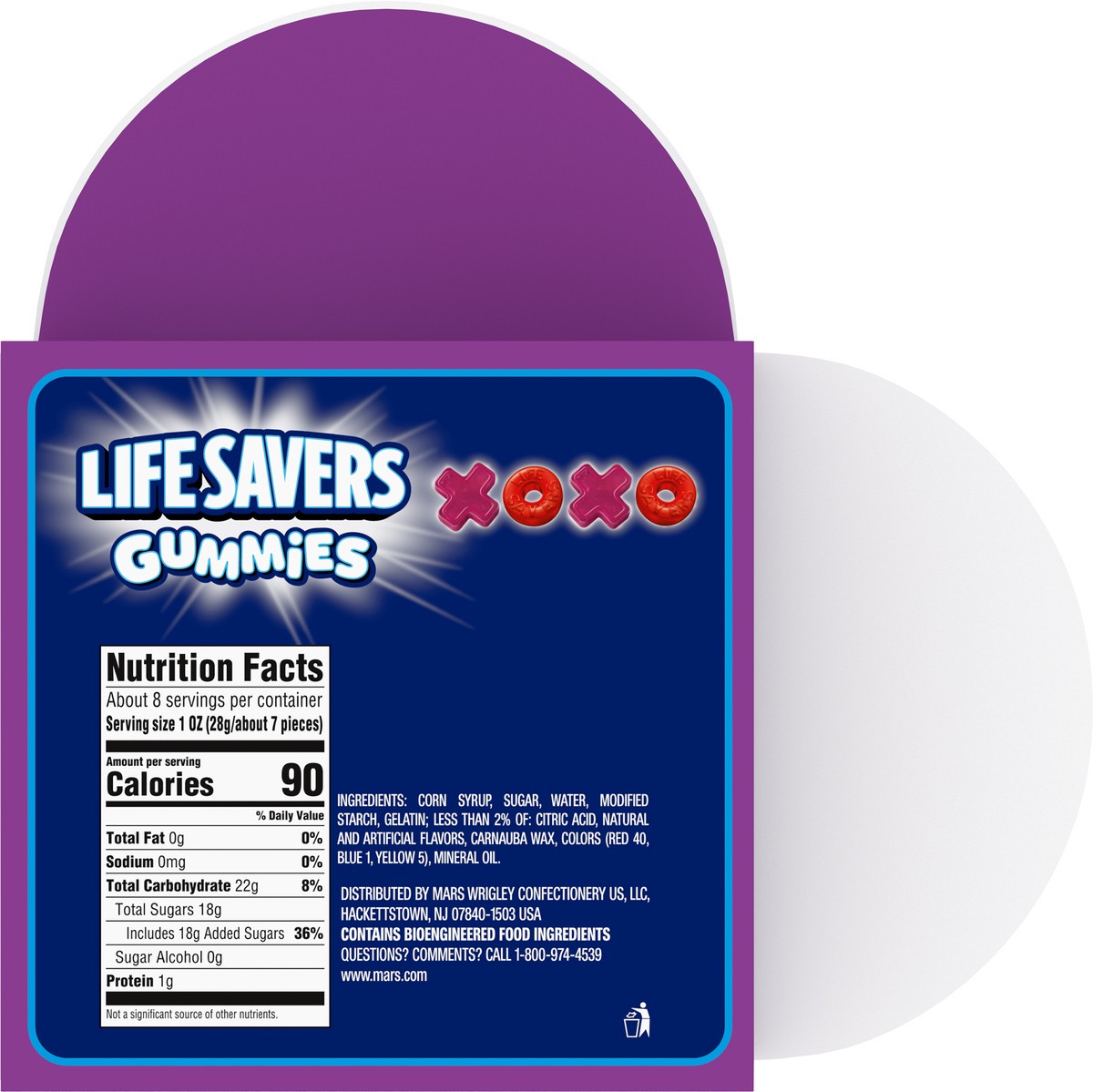 slide 9 of 13, LIFE SAVERS Wild Berries Gummies Valentines Day Candy, 8 Oz Heart Box, 8 oz