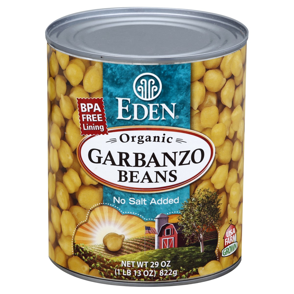 slide 3 of 3, Eden Foods Beans Garbanzo Org, 29 oz