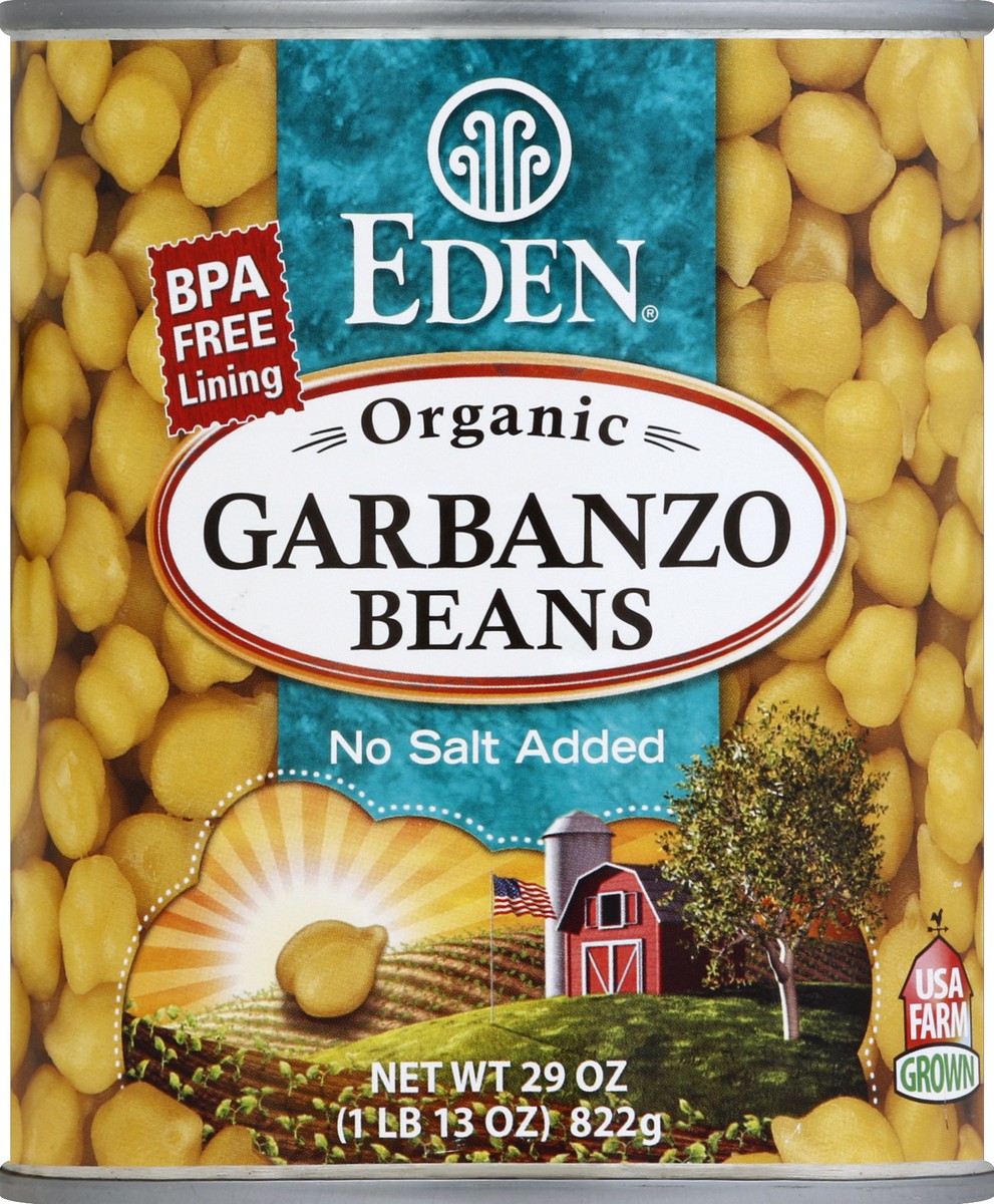 slide 1 of 3, Eden Foods Beans Garbanzo Org, 29 oz